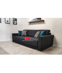Sofa z dużą powierzchnią spania
