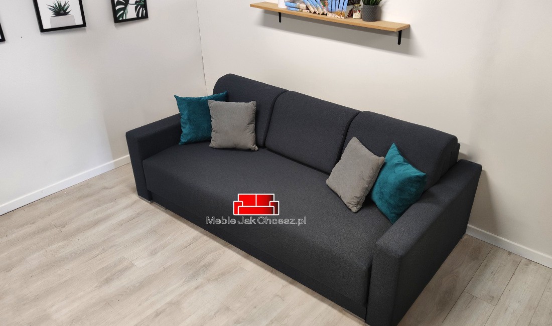 Sofa z dużą powierzchnią spania