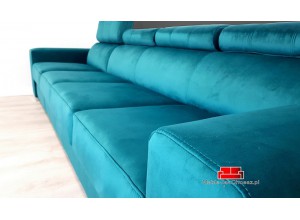 Komfortowa sofa z zagłówkami