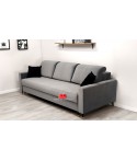 sofa z dużą powierzchnią spania