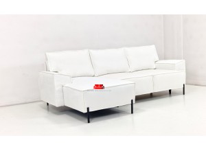sofa na nóżkach z funkcją spania i pojemnikiem