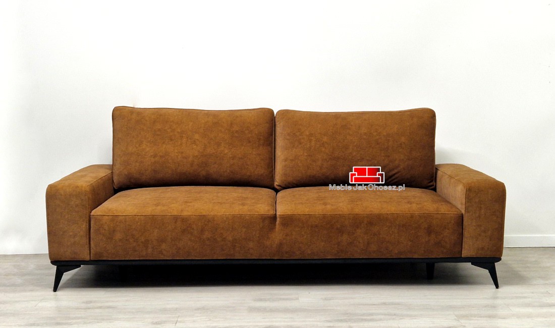 sofa na nóżkach z funkcją spania